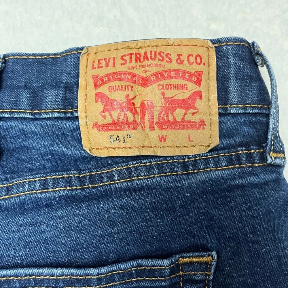 Levi's‎ Jeans Mens 50x30 Blue 541 Athletic Taper Dark Wash Stretch Denim 5354
